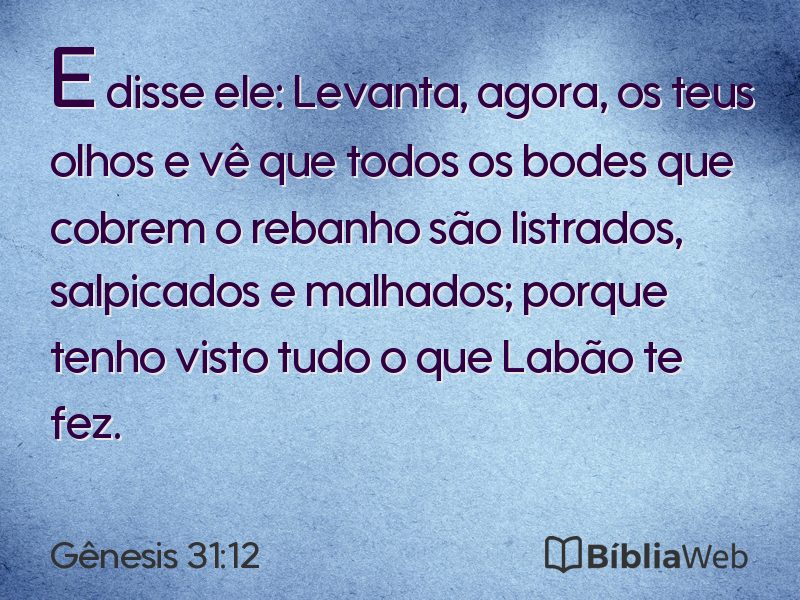 Gênesis 31:12 em imagem para compartilhar
