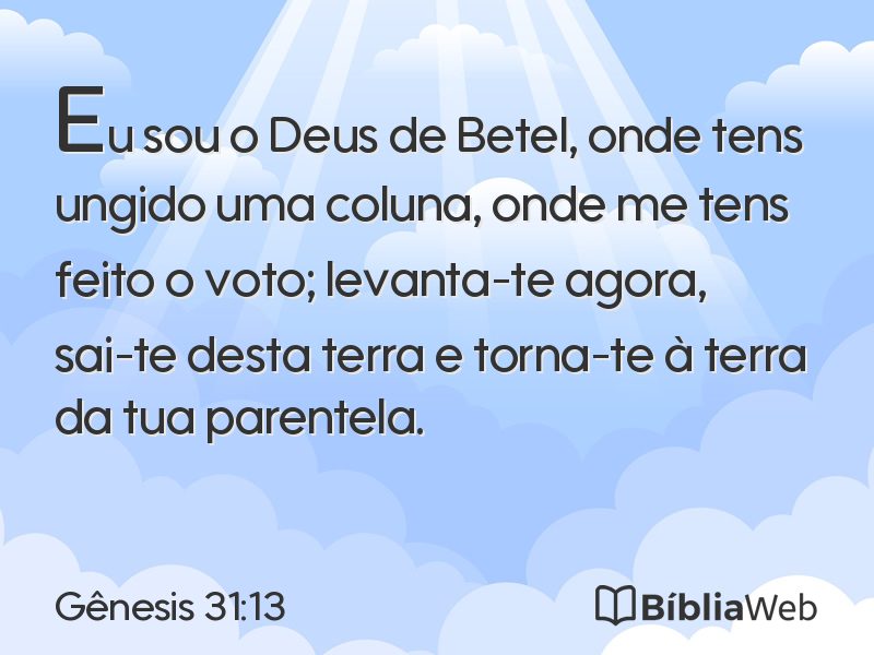 Gênesis 31:13 em imagem para compartilhar