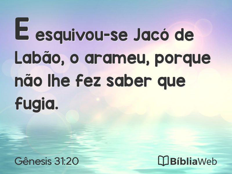 Gênesis 31:20 em imagem para compartilhar