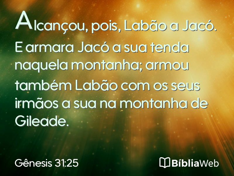 Gênesis 31:25 em imagem para compartilhar