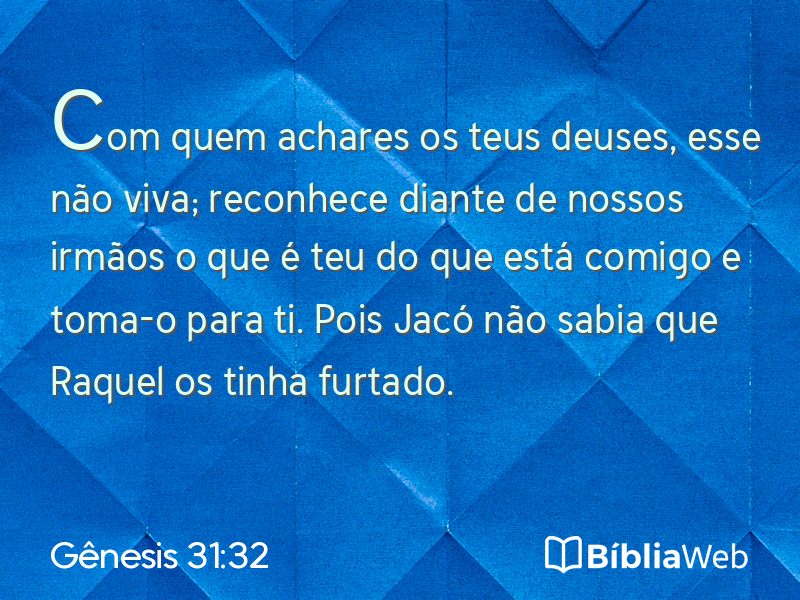 Gênesis 31:32 em imagem para compartilhar