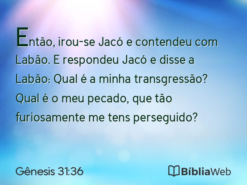 Gênesis 31:36 em imagem para compartilhar