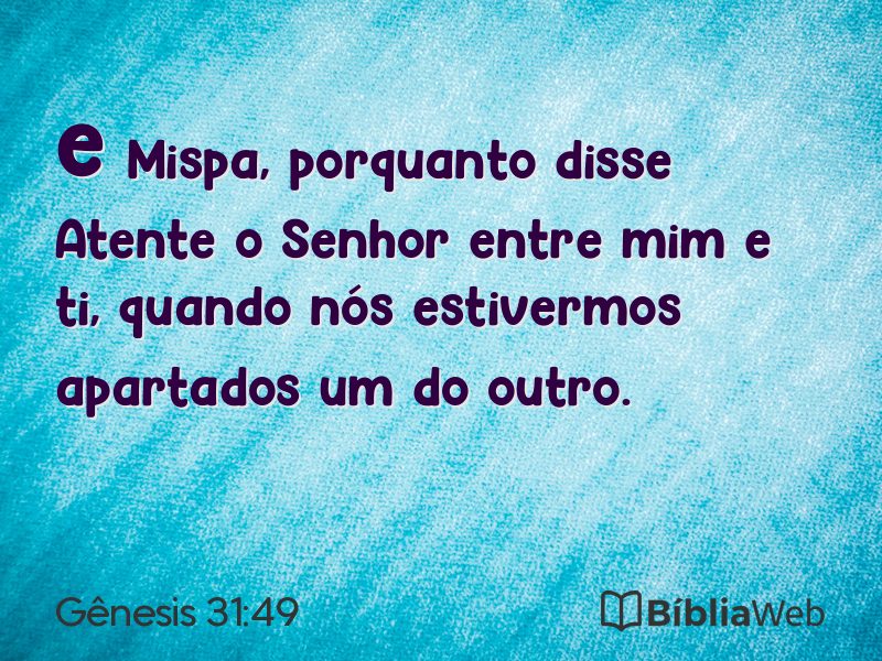 Gênesis 31:49 em imagem para compartilhar