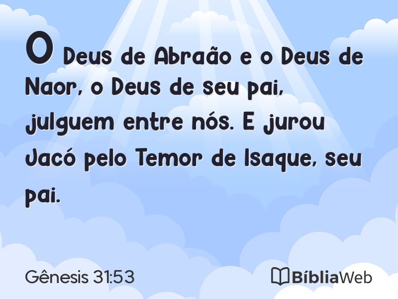 Gênesis 31:53 em imagem para compartilhar
