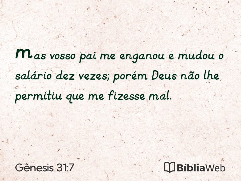 Gênesis 31:7 em imagem para compartilhar