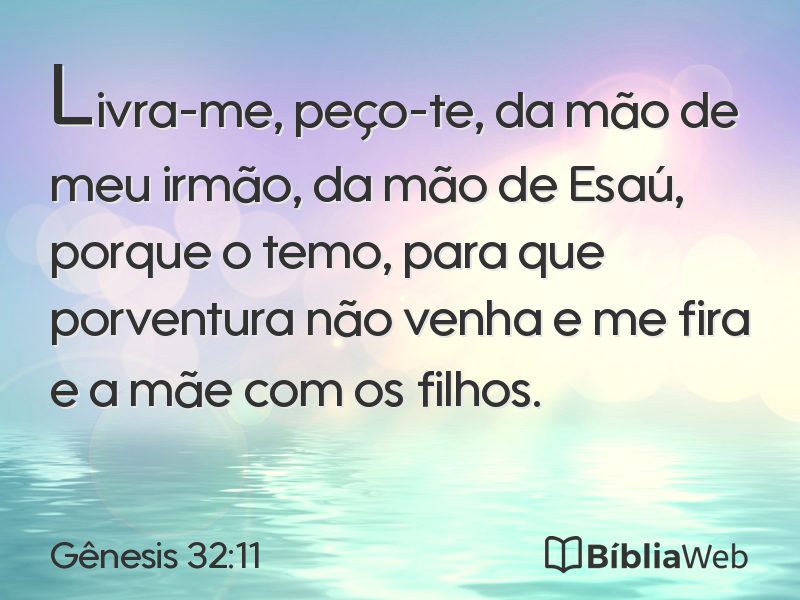 Gênesis 32:11 em imagem para compartilhar