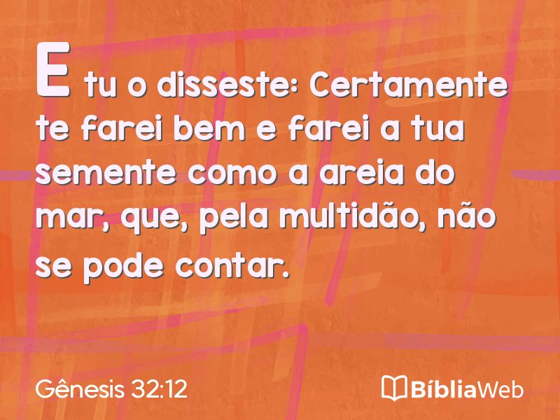 Gênesis 32:12 em imagem para compartilhar