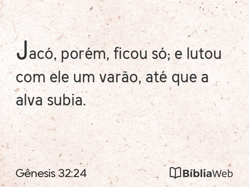 Gênesis 32:24 em imagem para compartilhar