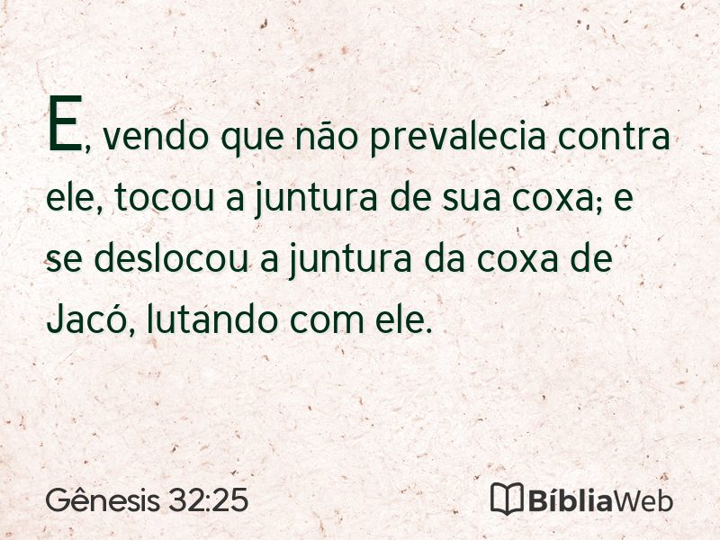 Gênesis 32:25 em imagem para compartilhar