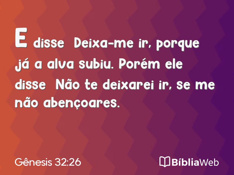 Gênesis 32:26 em imagem para compartilhar