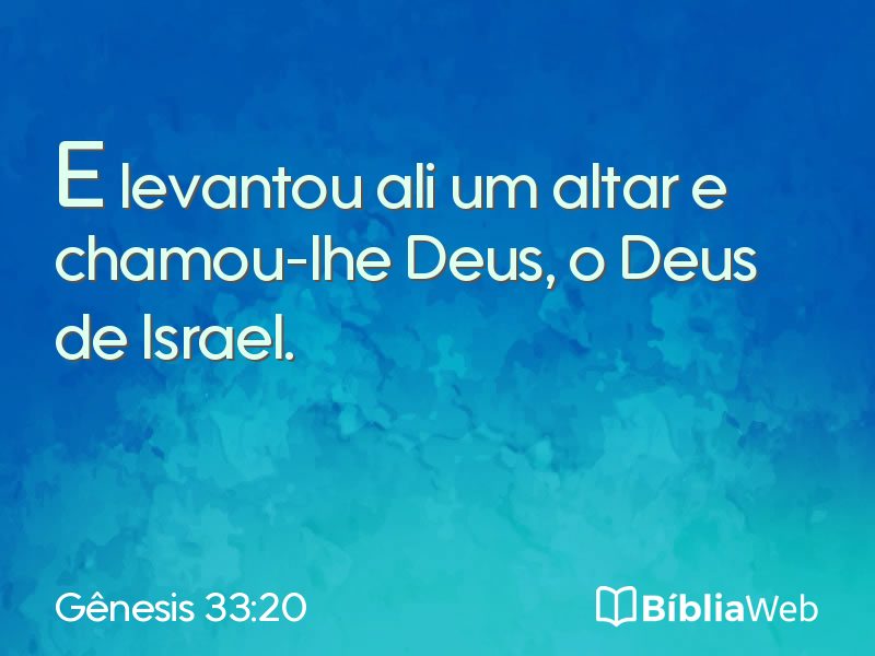Gênesis 33:20 em imagem para compartilhar