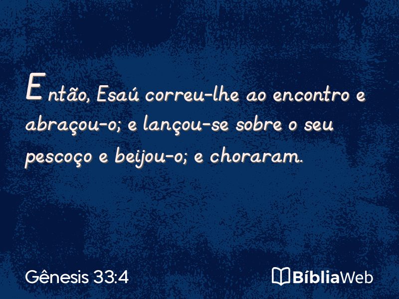 Gênesis 33:4 em imagem para compartilhar