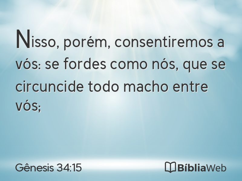 Gênesis 34:15 em imagem para compartilhar