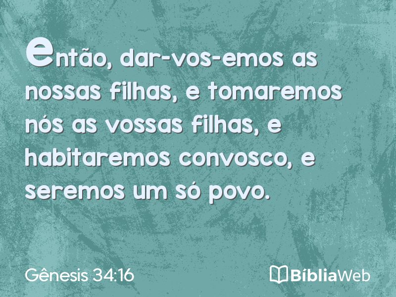 Gênesis 34:16 em imagem para compartilhar