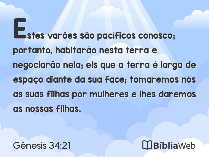 Gênesis 34:21 em imagem para compartilhar