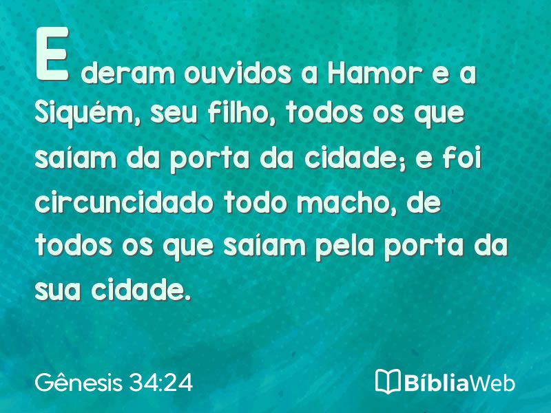 Gênesis 34:24 em imagem para compartilhar