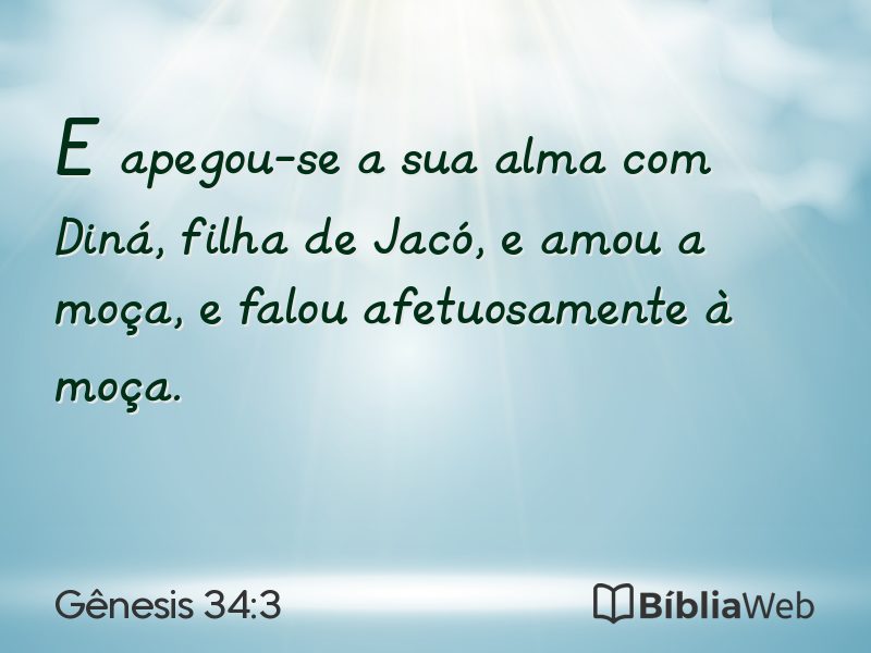 Gênesis 34:3 em imagem para compartilhar