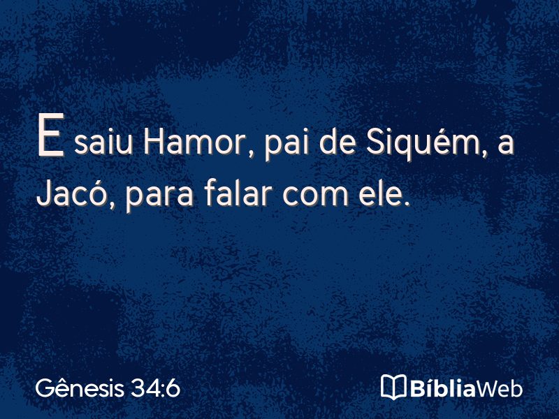 Gênesis 34:6 em imagem para compartilhar