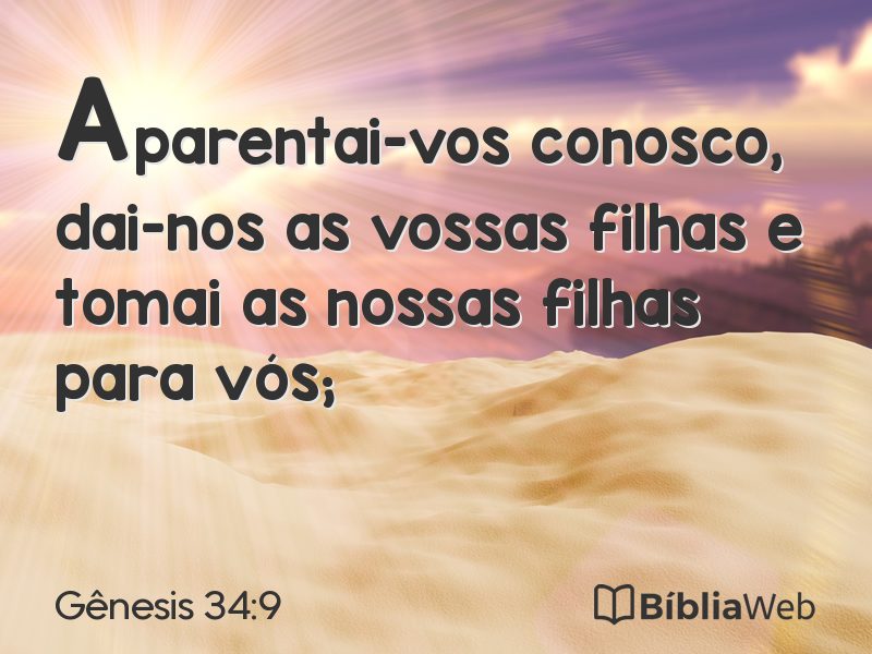 Gênesis 34:9 em imagem para compartilhar