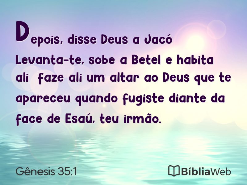 Gênesis 35:1 em imagem para compartilhar