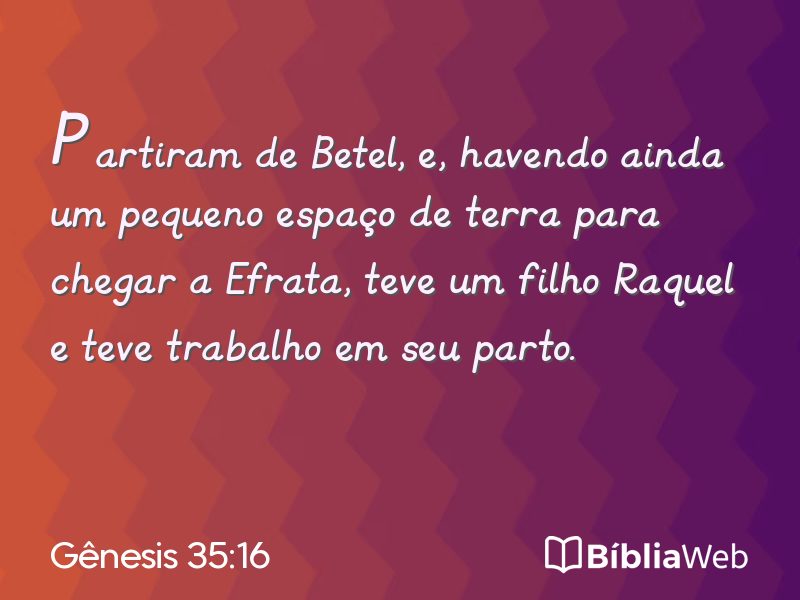 Gênesis 35:16 em imagem para compartilhar