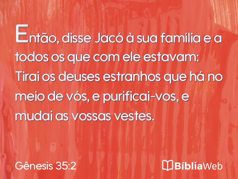 Gênesis 35:2 em imagem para compartilhar