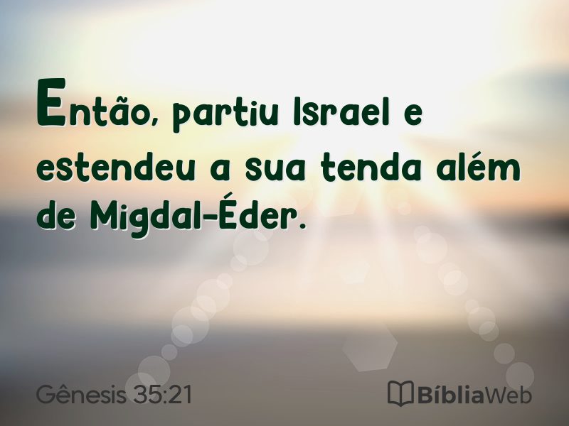 Gênesis 35:21 em imagem para compartilhar