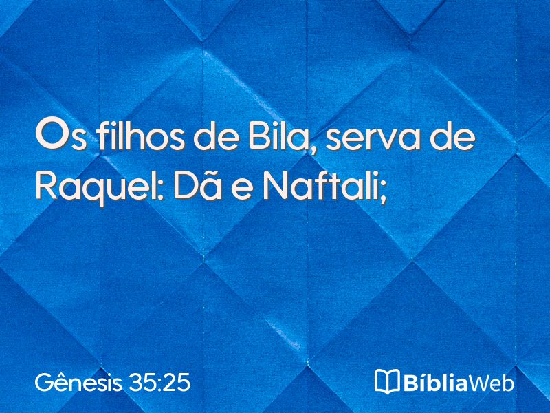 Gênesis 35:25 em imagem para compartilhar