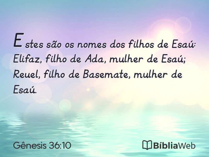 Gênesis 36:10 em imagem para compartilhar