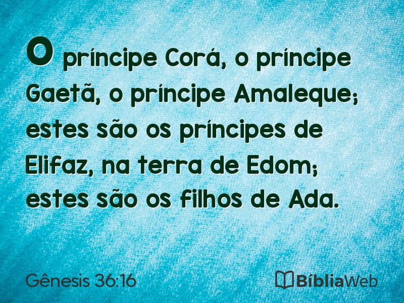 Gênesis 36:16 em imagem para compartilhar