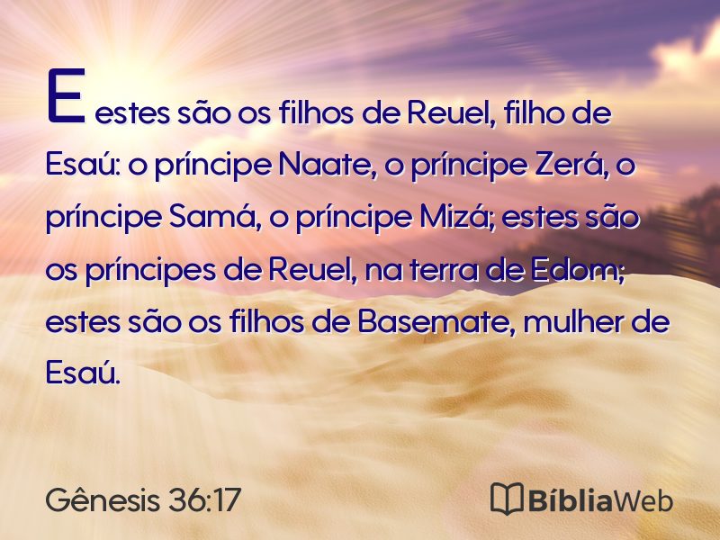 Gênesis 36:17 em imagem para compartilhar