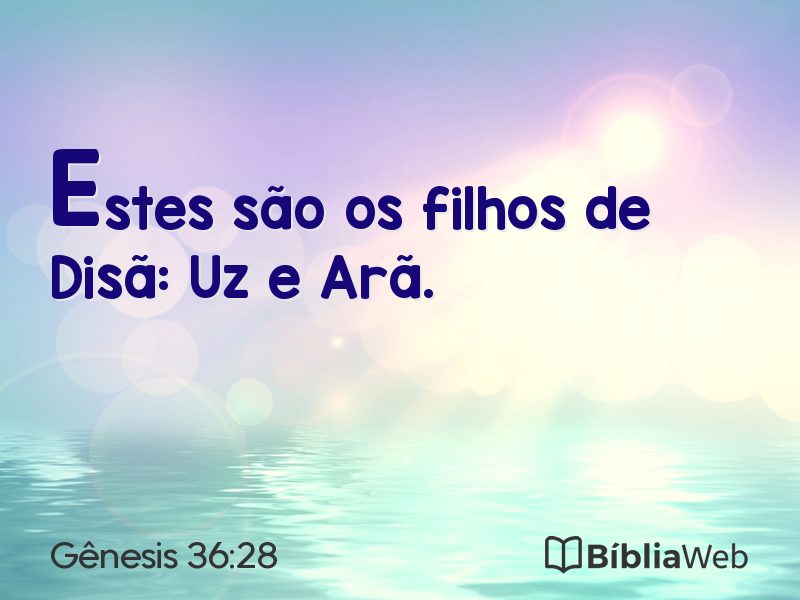 Gênesis 36:28 em imagem para compartilhar