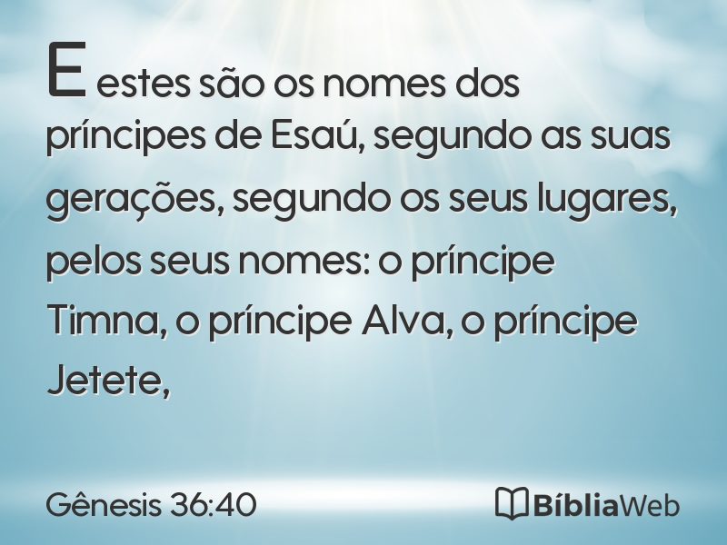 Gênesis 36:40 em imagem para compartilhar