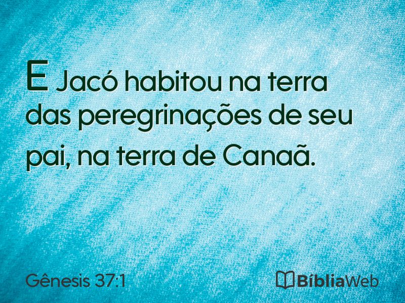 Gênesis 37:1 em imagem para compartilhar