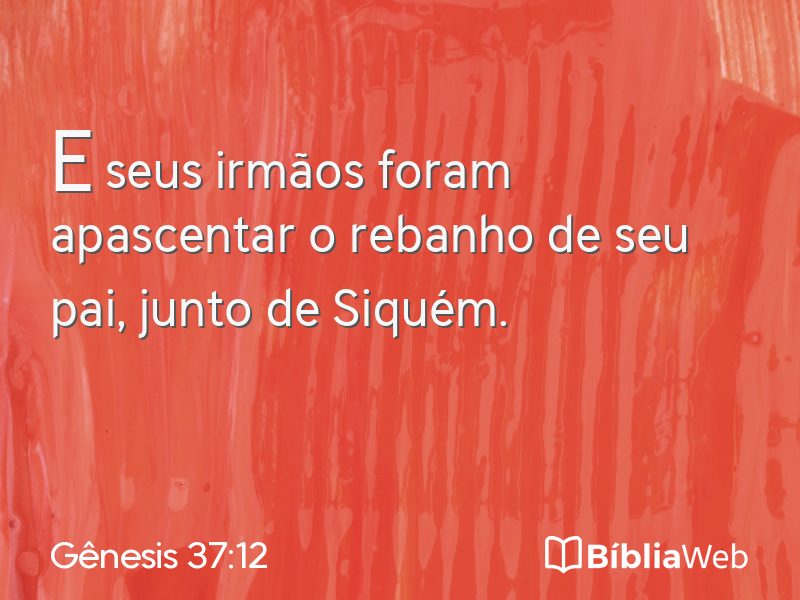 Gênesis 37:12 em imagem para compartilhar