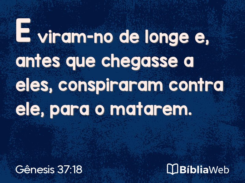 Gênesis 37:18 em imagem para compartilhar