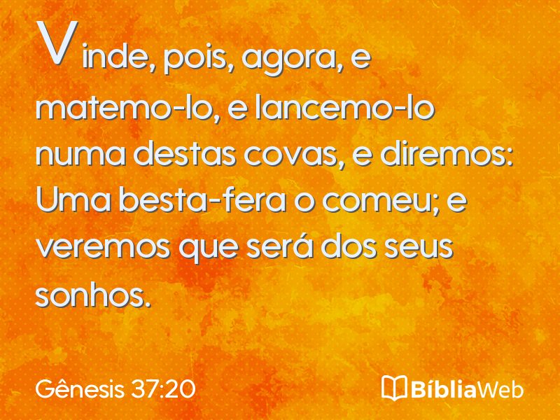 Gênesis 37:20 em imagem para compartilhar