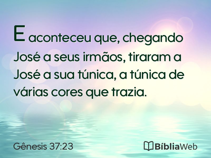 Gênesis 37:23 em imagem para compartilhar