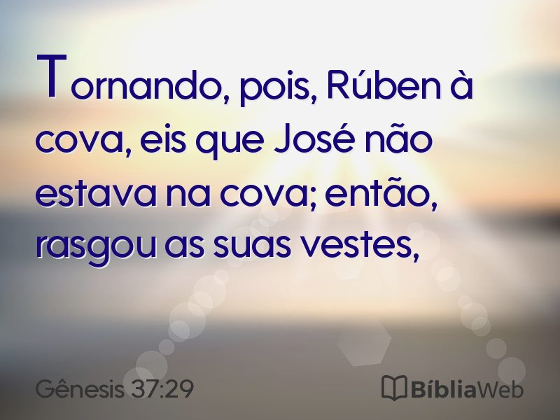 Gênesis 37:29 em imagem para compartilhar