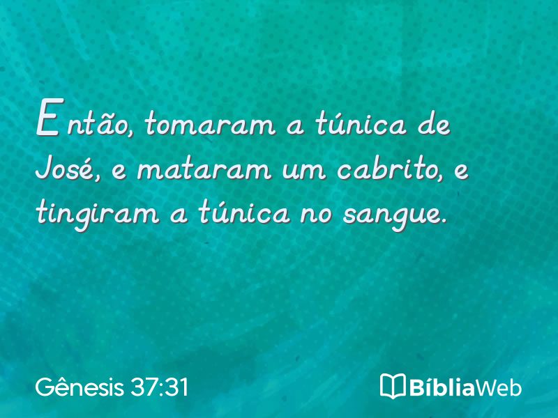 Gênesis 37:31 em imagem para compartilhar