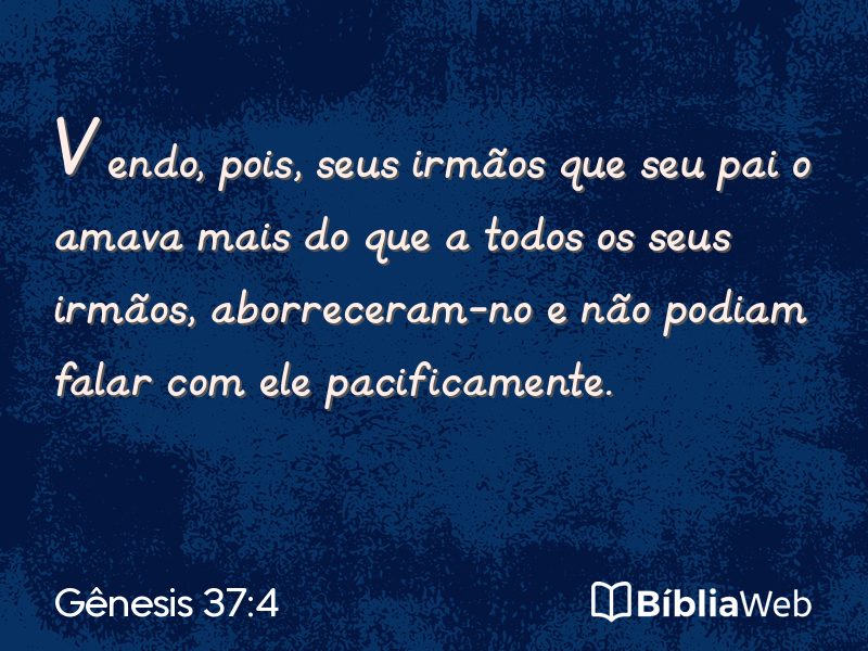 Gênesis 37:4 em imagem para compartilhar