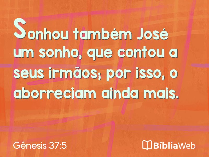 Gênesis 37:5 em imagem para compartilhar