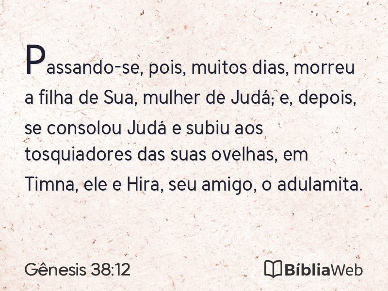 Gênesis 38:12 em imagem para compartilhar
