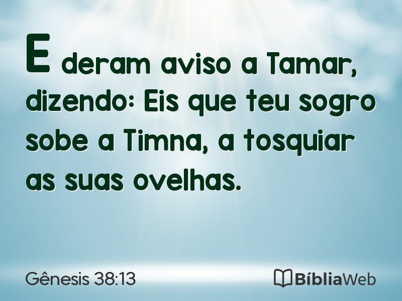 Gênesis 38:13 em imagem para compartilhar