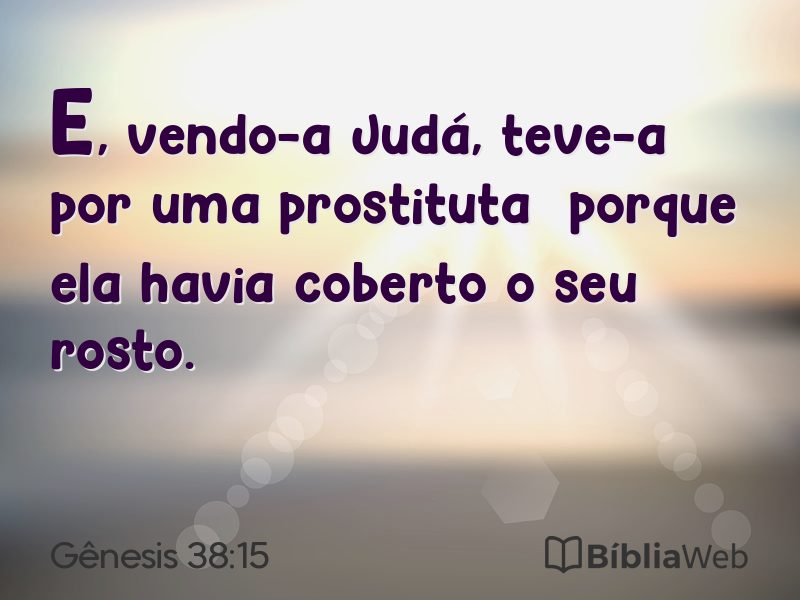 Gênesis 38:15 em imagem para compartilhar