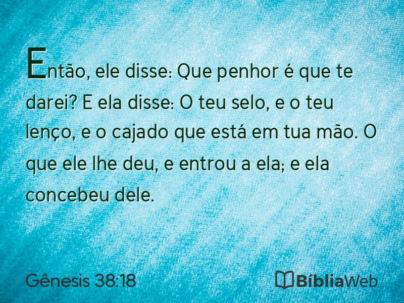 Gênesis 38:18 em imagem para compartilhar