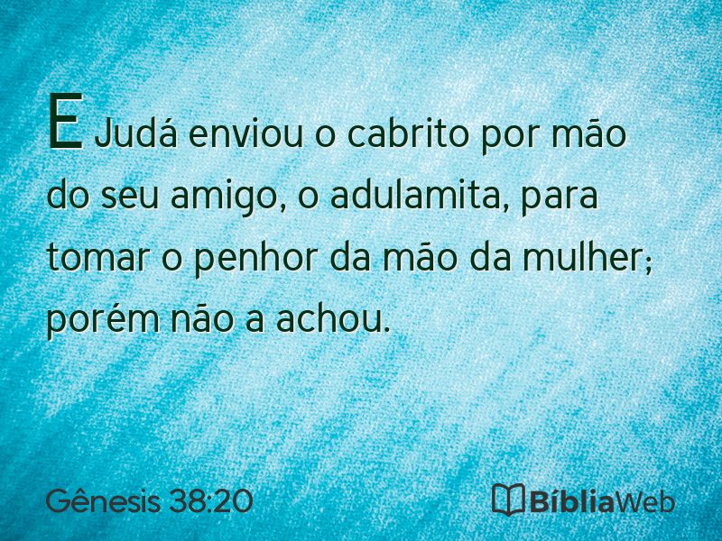 Gênesis 38:20 em imagem para compartilhar