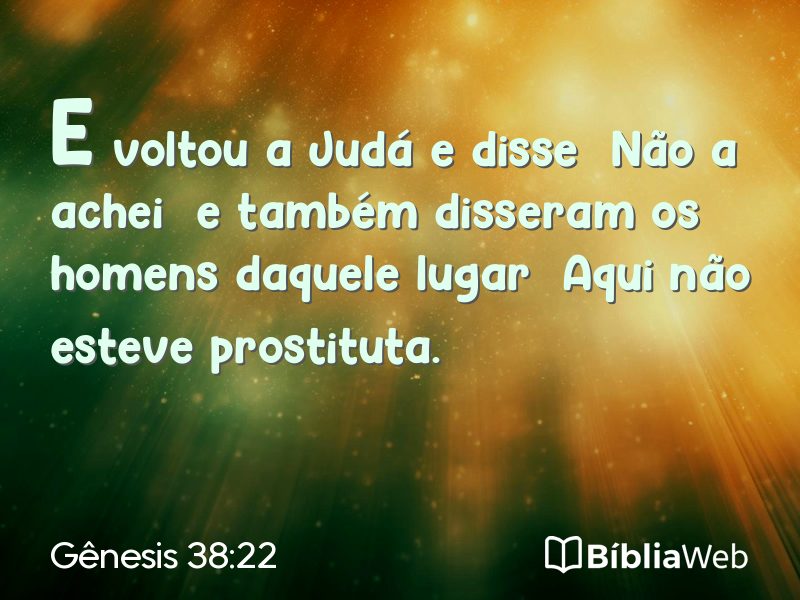 Gênesis 38:22 em imagem para compartilhar