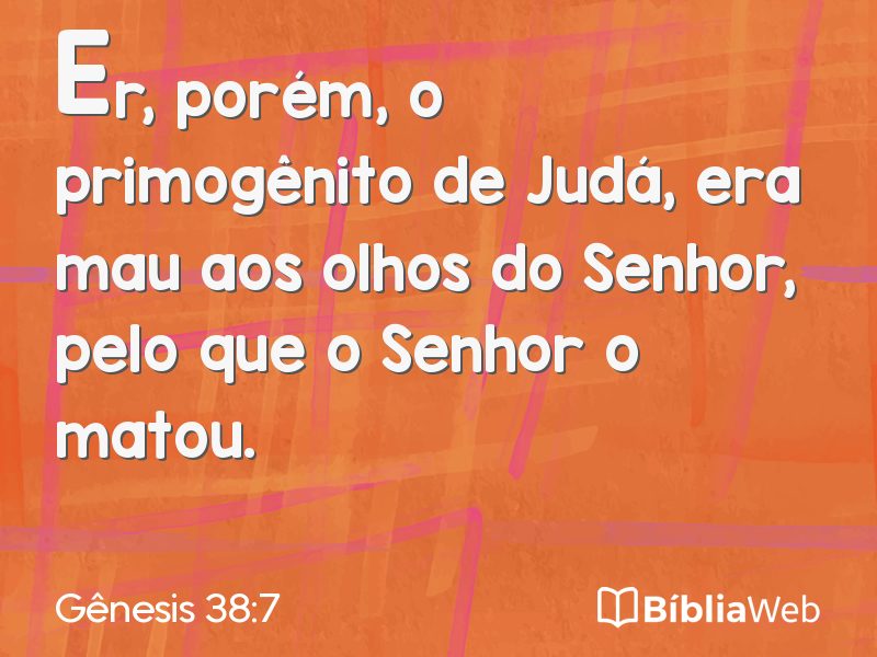 Gênesis 38:7 em imagem para compartilhar