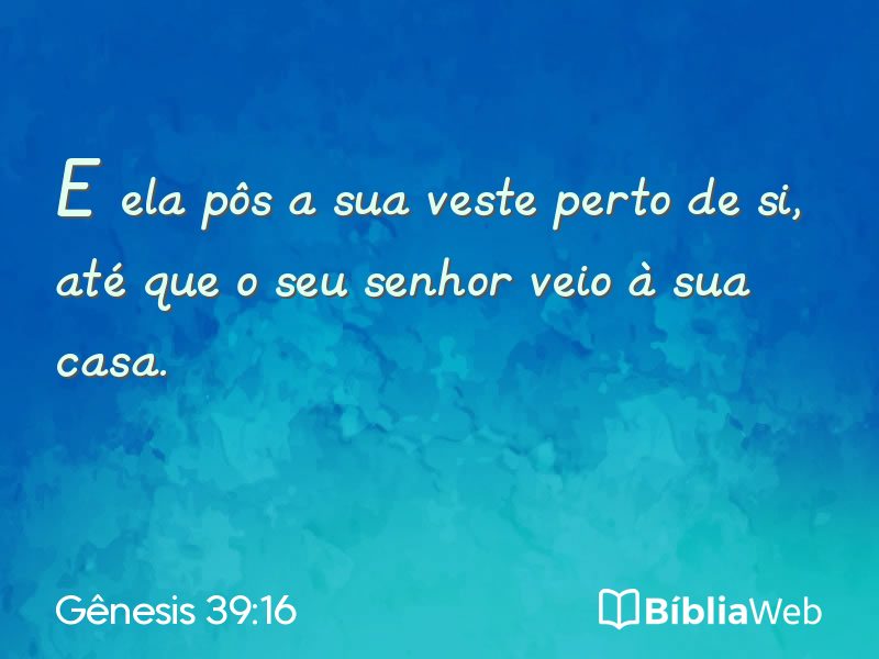 Gênesis 39:16 em imagem para compartilhar